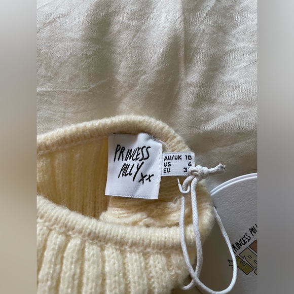 Princess Polly One Shoulder Sleeveless Knit Sweater Size US 6/M - Picture 2 of 4